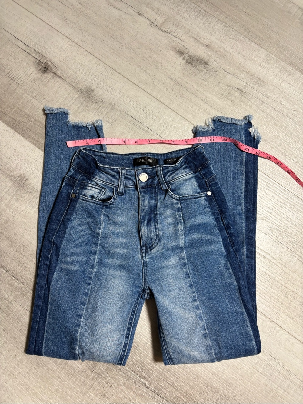 Black Label C’est Toi High Rise Raw Hem Skinny Jeans Size 0 - Picture 5 of 15